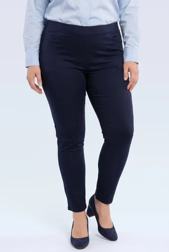 Pantaloni mulați bleumarin